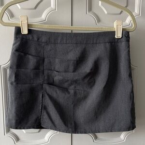 Charcoal Gray Skirt with slit